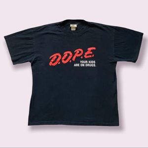 1998 VINTAGE MARILYN MANSON “D.O.P.E. YOUR KIDS ARE ON DRUGS” TEE